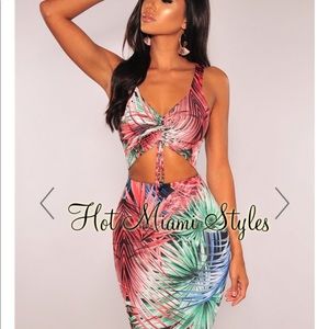 HMS sexy floral cocktail dress